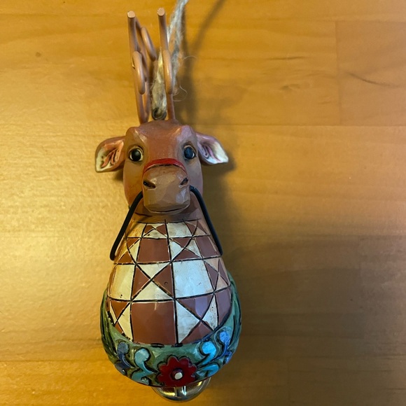 Jim Shore reindeer ornament. - Picture 2 of 6